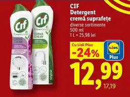 Lidl Cif detergent cremă suprafețe Ofertă