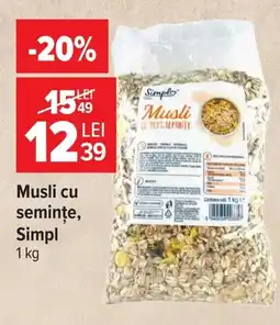 Carrefour Market Simpl Musli cu semințe Ofertă