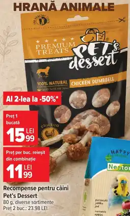 Carrefour Recompense Pentru caini Pet's dessert Ofertă