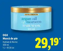 Lidl Ogx mască de păr hydrate & revive Ofertă