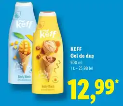 Lidl Keff gel de duș Ofertă