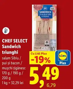 Lidl Chef Select Sandwich triunghi Ofertă