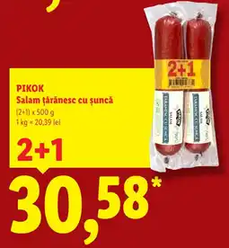 Lidl Pikok salam țărănesc cu șuncă Ofertă