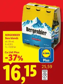 Lidl Bergenbier Bere blondă Ofertă