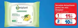 Carrefour Market Elimplant servetele demachiante pentru ten mixt Ofertă