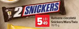 Carrefour Market Batoane ciocolată Snickers/Mars/Twix Ofertă