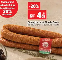 Carrefour Market Cârnați de casă, Plin de Carne Ofertă