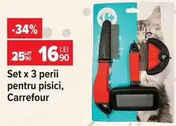 Carrefour Carrefour set x 3 perii pentru pisici Ofertă