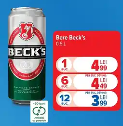 Carrefour Market Bere Beck's Ofertă