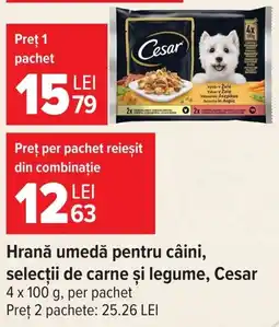 Carrefour Cesar hrană umedă pentru câini Ofertă