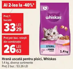 Carrefour Whiskas hrană uscată pentru pisici Ofertă