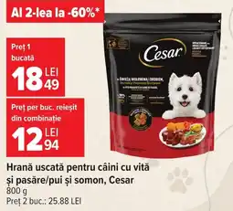 Carrefour Cesar hrană uscată pentru câini Ofertă
