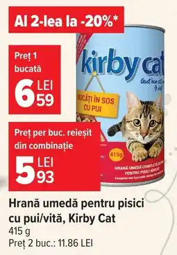Carrefour kirby cat hrană umedă pentru pisici Ofertă