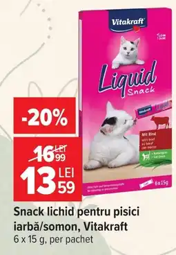 Carrefour Vitakraft liquid snack Ofertă