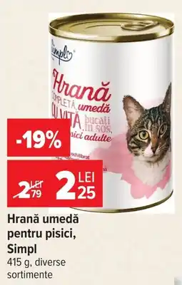 Carrefour Hrană umedă pentru pisici, Simpl Ofertă