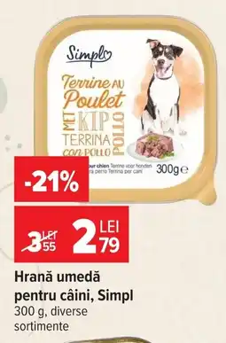 Carrefour Simpl hrană umedă pentru câini Ofertă