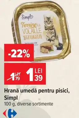 Carrefour Simpl hrană umedă pentru pisici Ofertă