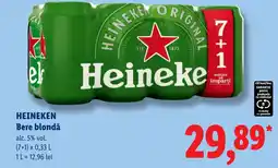 Lidl Heineken Bere blondă Ofertă