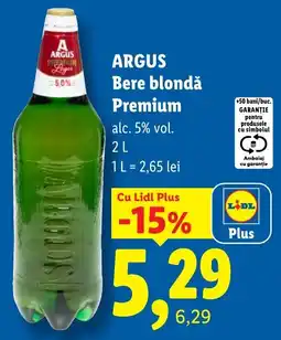 Lidl Argus bere blondă premium Ofertă