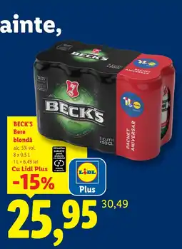 Lidl Beck's Bere blondă Ofertă