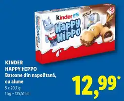 Lidl Kinder Happy Hippo Ofertă