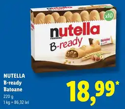 Lidl Nutella B-ready Batoane Ofertă