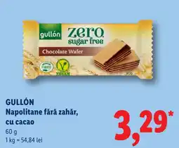 Lidl Gullón Napolitane fără zahăr, cu cacao Ofertă