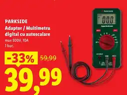 Lidl Parkside adaptor / multimetru digital cu autoscalare Ofertă