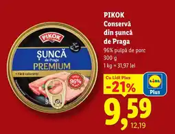 Lidl Pikok conserva din șuncă de Praga Ofertă
