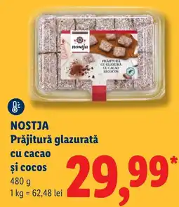 Lidl Nostja prăjitură glazurată cu cacao și cocos Ofertă
