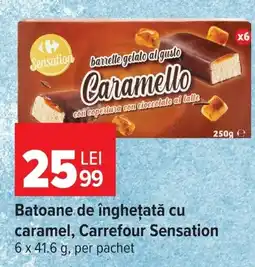 Carrefour Market Carrefour Sensation Batoane de înghețată cu caramel Ofertă