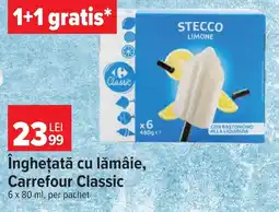 Carrefour Market Carrefour Classic Înghețată cu lămâie Ofertă