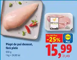 Lidl Lidl Piept de pui dezosat, fără piele Ofertă