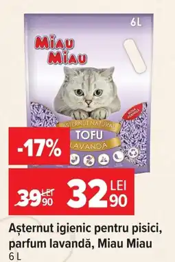 Carrefour Miau Miau așternut igienic pentru pisici Ofertă