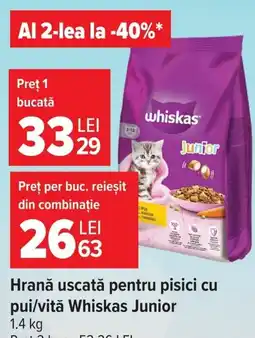 Carrefour Market Whiskas Junior Ofertă