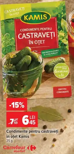 Carrefour Market Kamis condimente pentru castraveți în oțet Ofertă