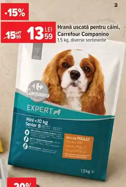 Carrefour Carrefour Companino hrană uscată pentru câini Ofertă