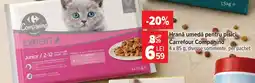 Carrefour Carrefour Companiono hrană umedă pentru pisici Ofertă