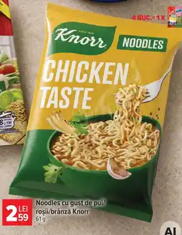 Carrefour Market Noodles cu gust de pui/rosii/brânză Knorr Ofertă