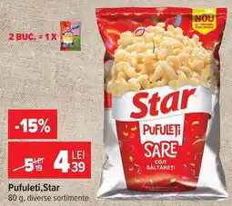 Carrefour Market Star Pufuleți Sare Ofertă