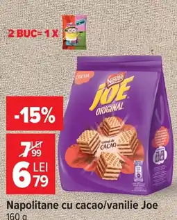 Carrefour Market Joe napolitane cu cacao/vanilie Ofertă
