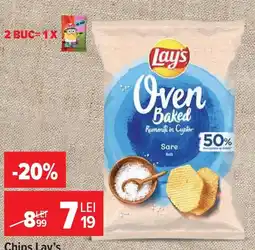 Carrefour Market Lay's oven baked rumenti in cuptor sare Ofertă