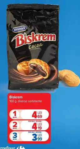 Carrefour Market MeVities Biskrem Cocoa Ofertă