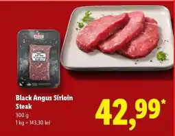 Lidl Black Angus Sirloin Steak Ofertă