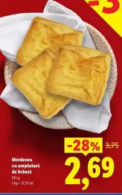Lidl Merdenea cu umplutură de brânză Ofertă
