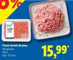 Lidl Carne tocată de porc Ofertă