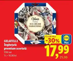 Lidl GELATELLI Înghețată premium asortată Ofertă
