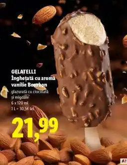 Lidl GELATELLI Înghețată cu aromă vanilie Bourbon Ofertă