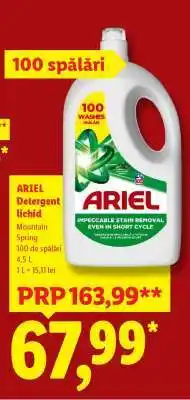 Lidl ARIEL Detergent lichid Ofertă