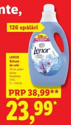 Lidl Lenor Balsam de rufe Ofertă
